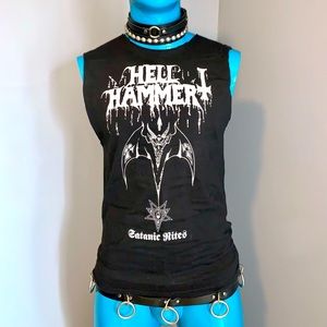 Hell Hammer - Satanic Rites. 3D logo